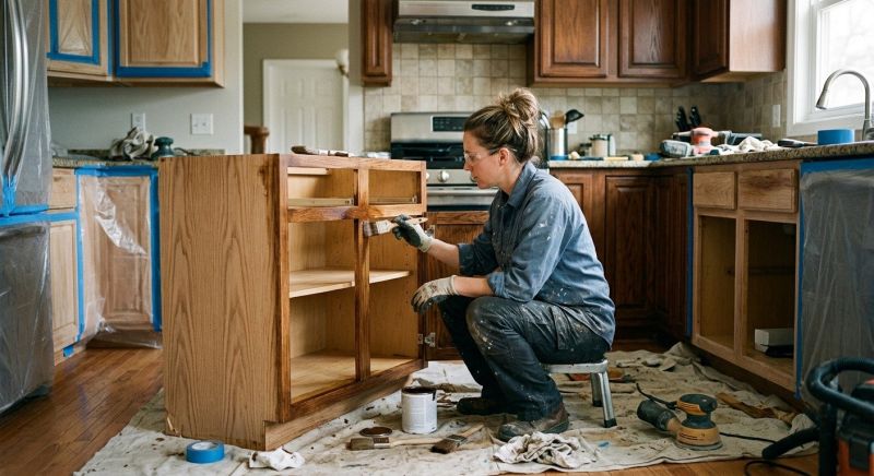 Cupboard Refinishing in Carmel, IN